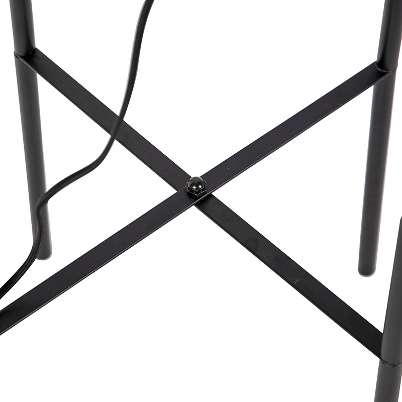 Lampada da terra moderna nera - Bliss Mesh