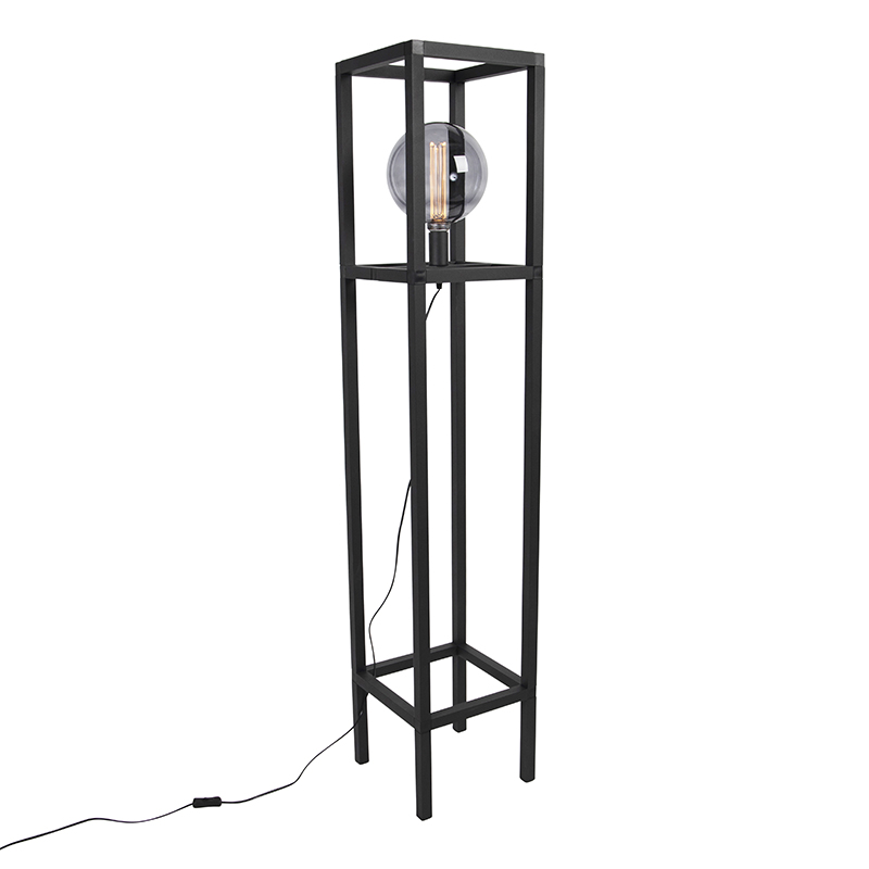 Priemyselná stojaca lampa čierna - Big Cage 2