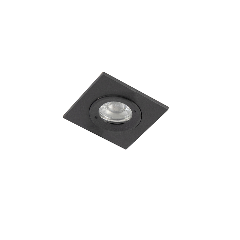 Moderne Einbauleuchte schwarz IP44 - Xena Square