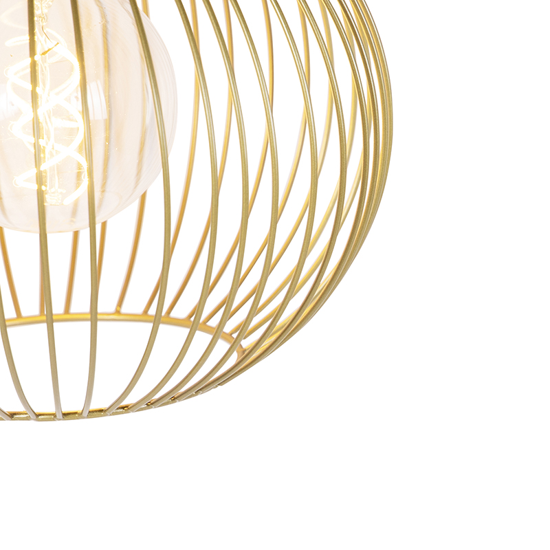 Lampada a sospensione di design oro - Wire Whisk
