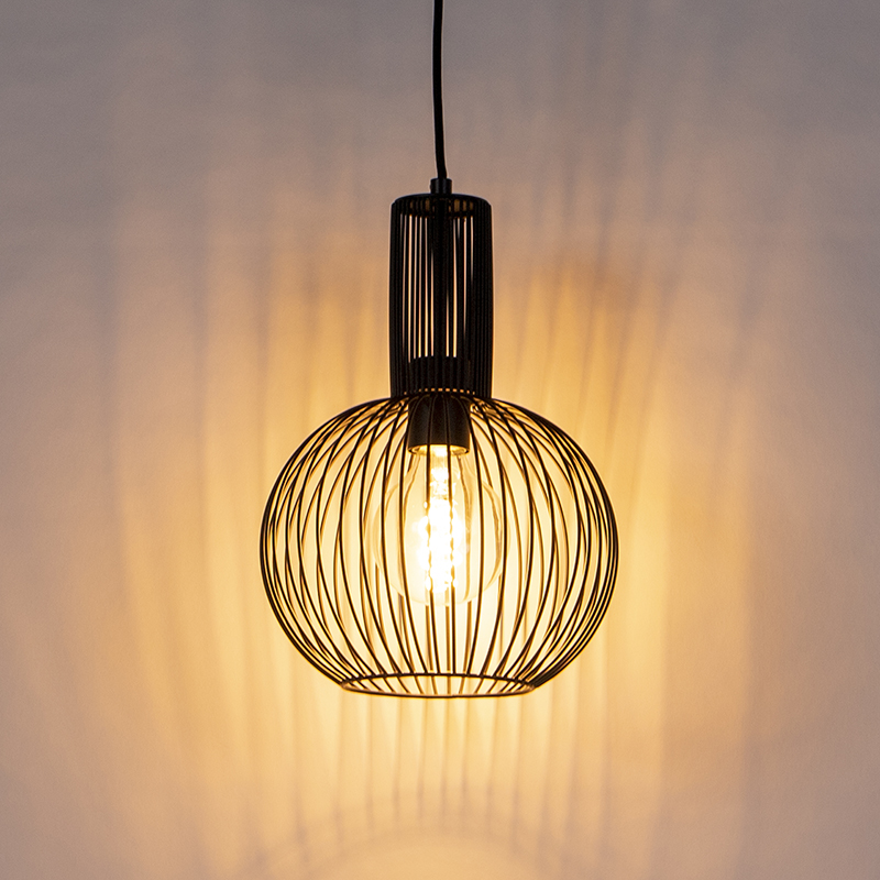 Design hanglamp zwart - Wire Whisk Design hanglamp zwart - Wire Whisk