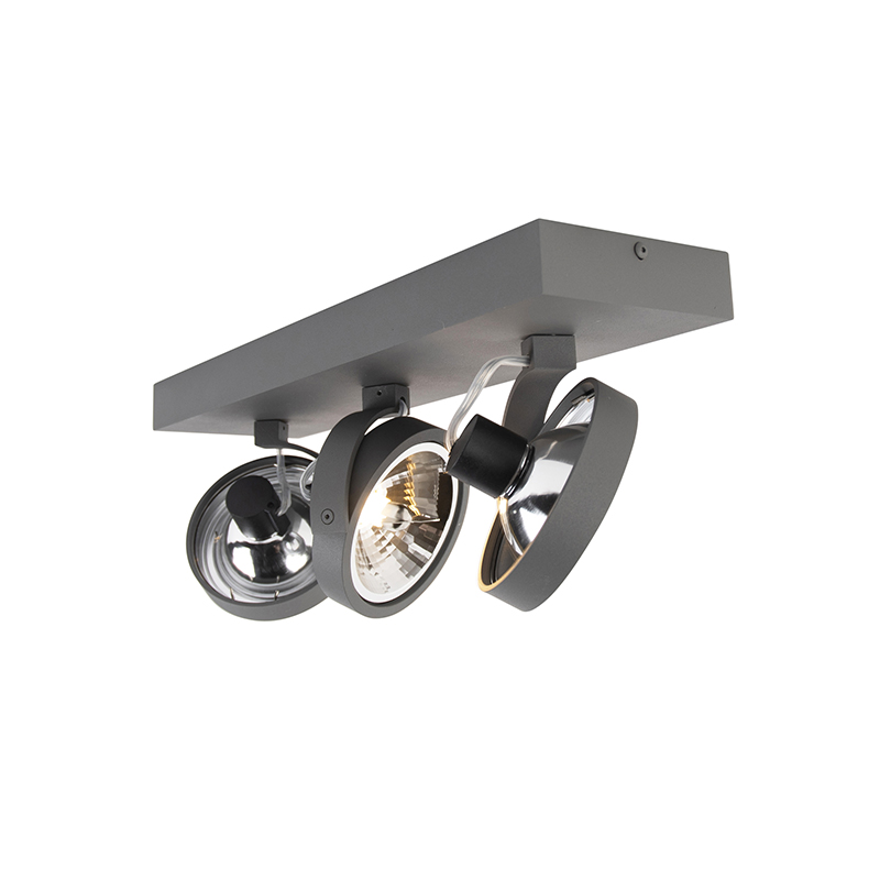 Design Spot Grey Adjustable 3-Light - Go