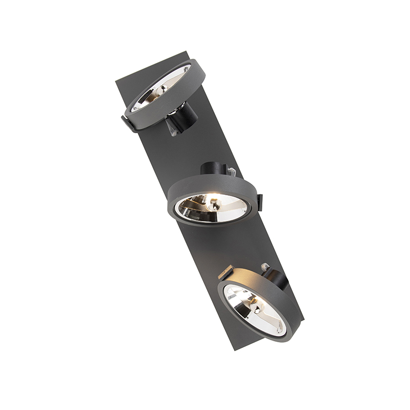 Design Spot Grey Adjustable 3-Light - Go