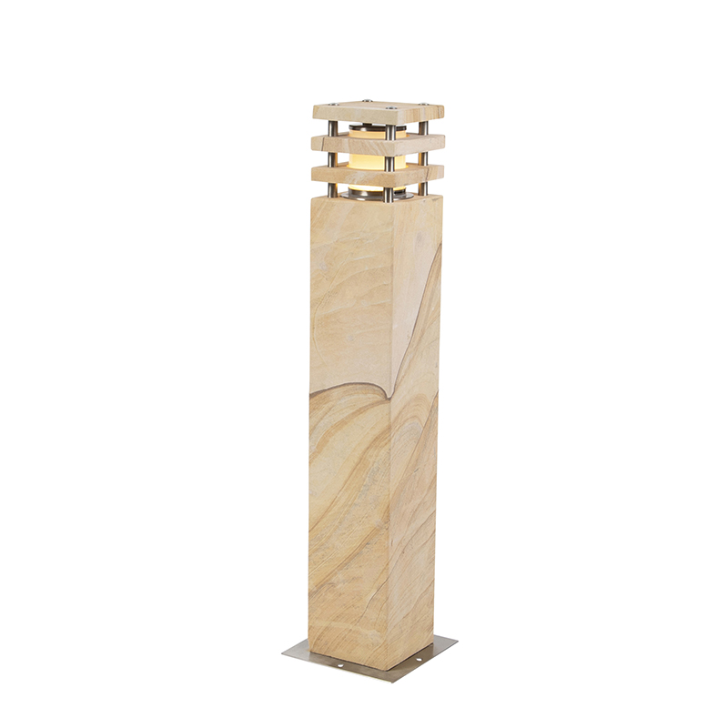 Moderne stående utelampe sandstein 70 cm - Grumpy