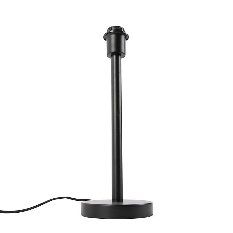 lampe de table moderne noire sans abat-jour - simplo