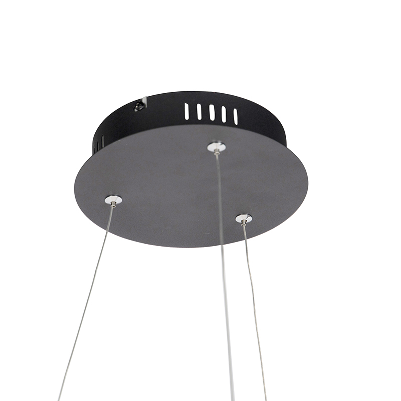 Design Pendant Light Black 60 cm Incl. LED 3-Step Dimmable - Anello