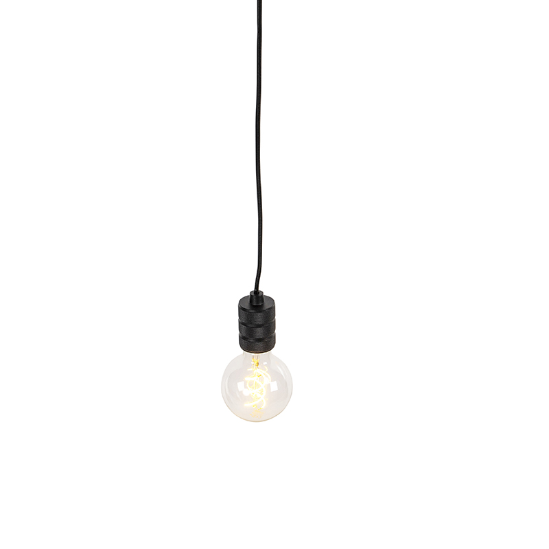 Lampada a sospensione moderna nera - Cavalux