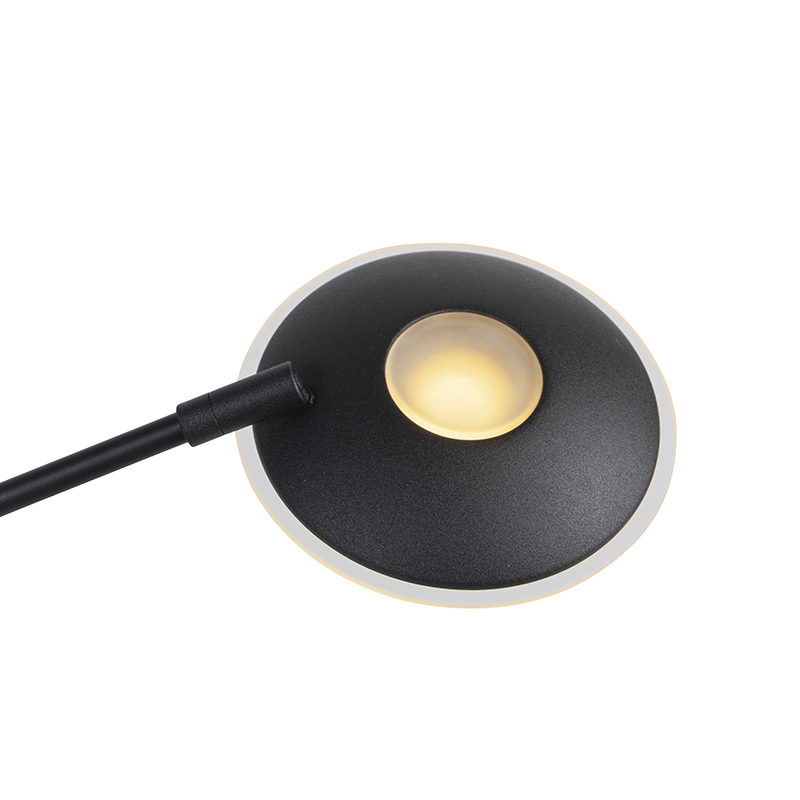 Moderne Stehlampe schwarz inkl. LED mit Lesearm - Ibiza