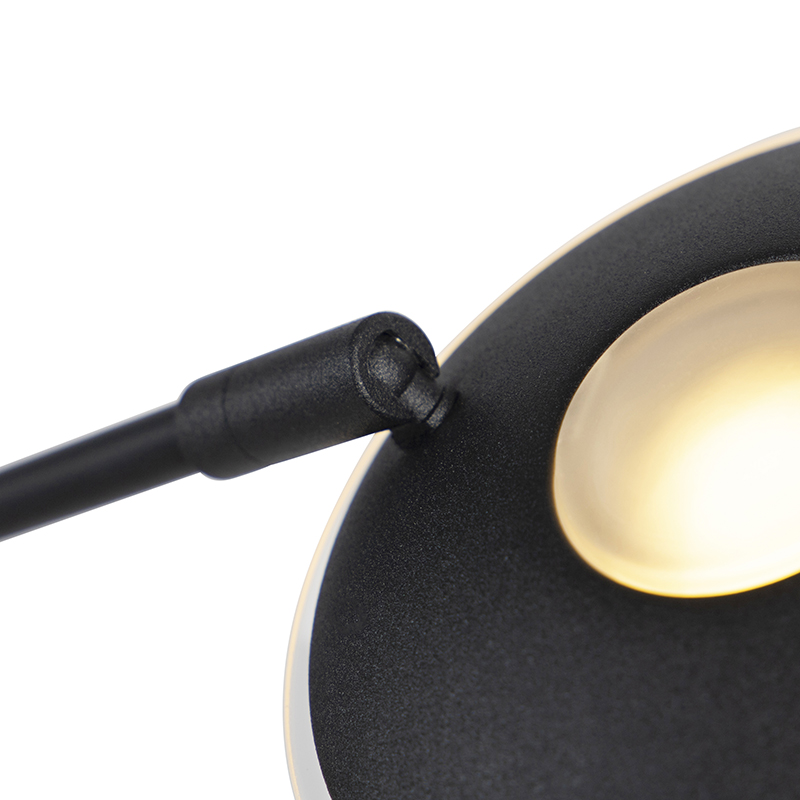 Moderne Stehlampe schwarz inkl. LED mit Lesearm - Ibiza