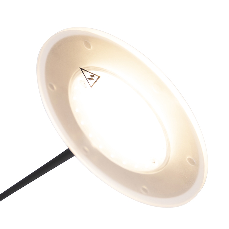 Moderne Stehlampe schwarz inkl. LED mit Lesearm - Ibiza