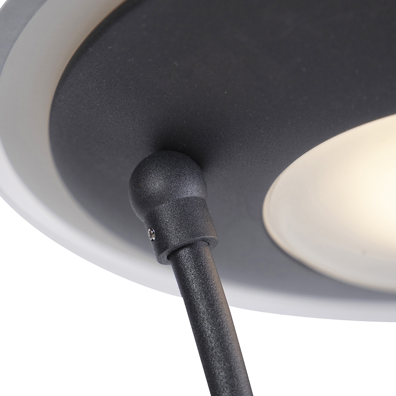 Moderne Stehlampe schwarz inkl. LED mit Lesearm - Ibiza