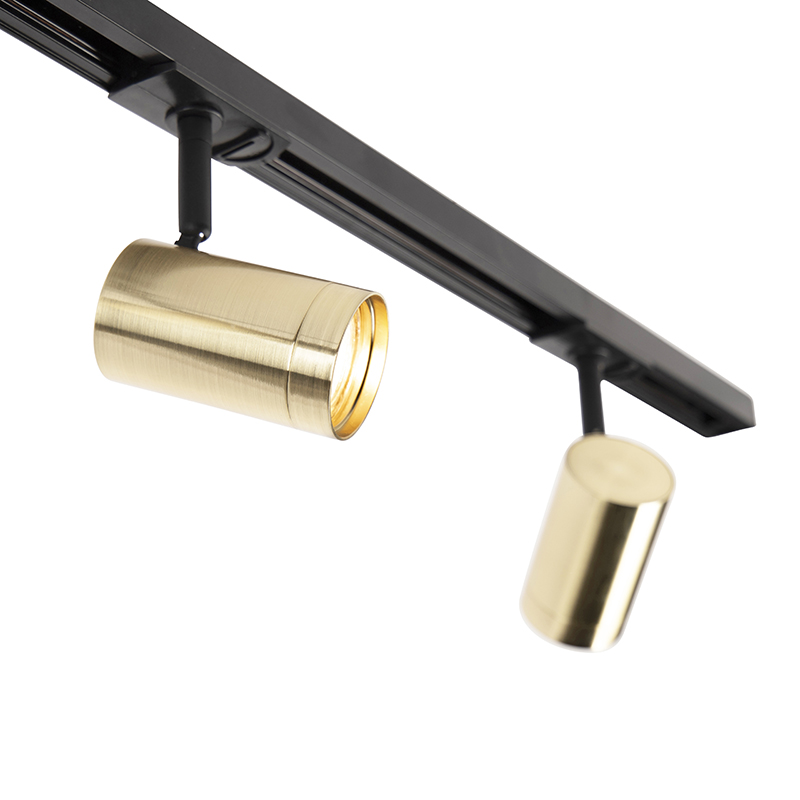 Rail spot black with gold 1-phase - Gissi