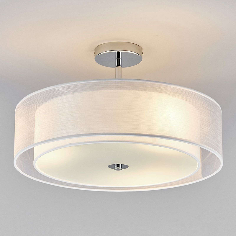Design plafondlamp wit 50 cm 3-lichts - Pikka
