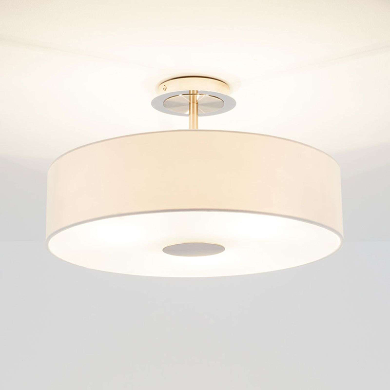 Klassieke ronde plafondlamp wit 47 cm - Josia