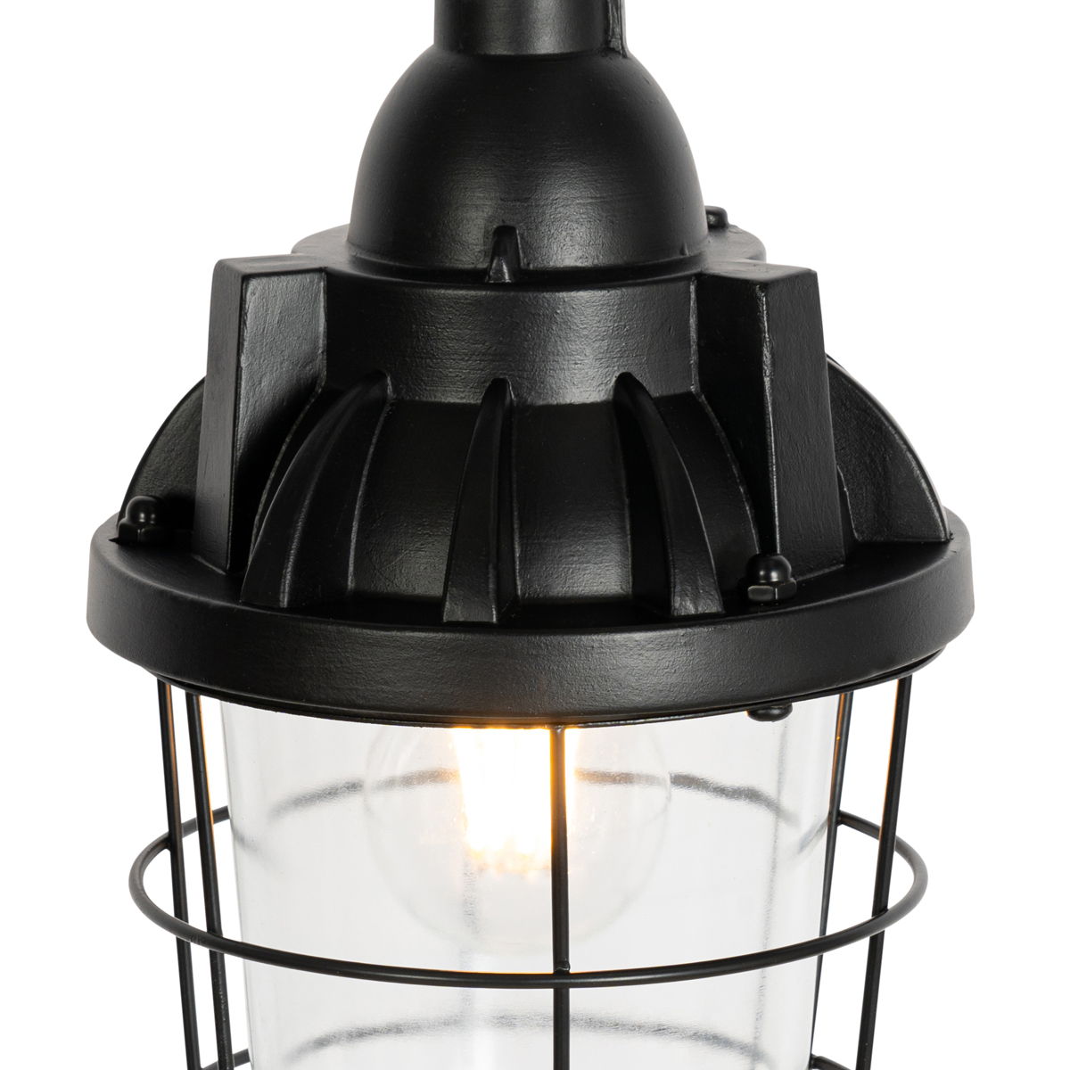 Set of 2 Industrial Pendant Lights Black - Cabin