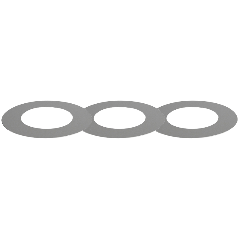 Sada troch dištančných krúžkov pre nerezové zapustené miesto