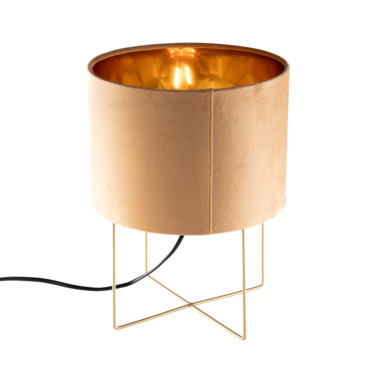 E-shop Moderne tafellamp geel met goud - Rosalina